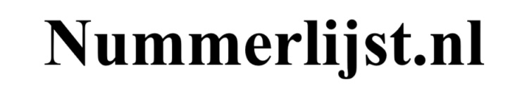 Nummerlijst
